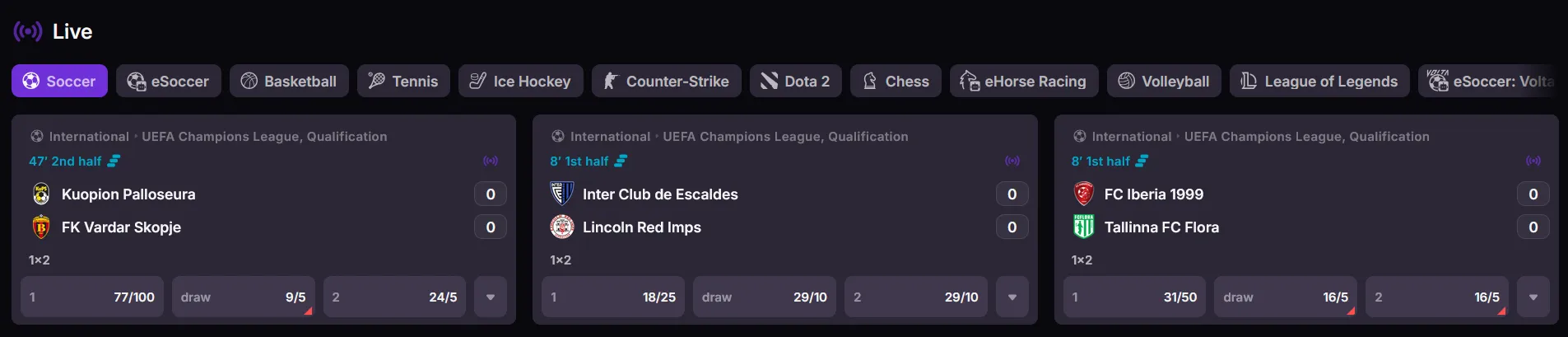 Woolbet Casino sport